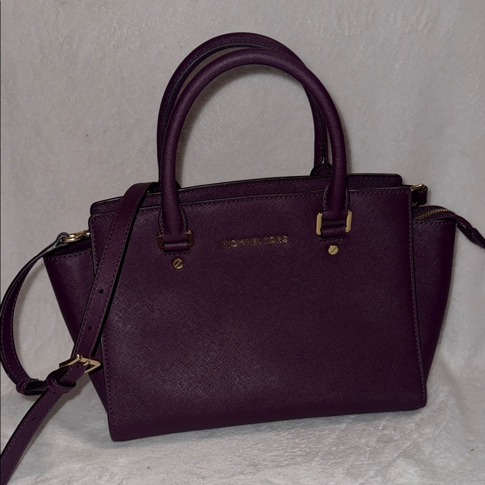 Michael Kors Deep Purple Satchel